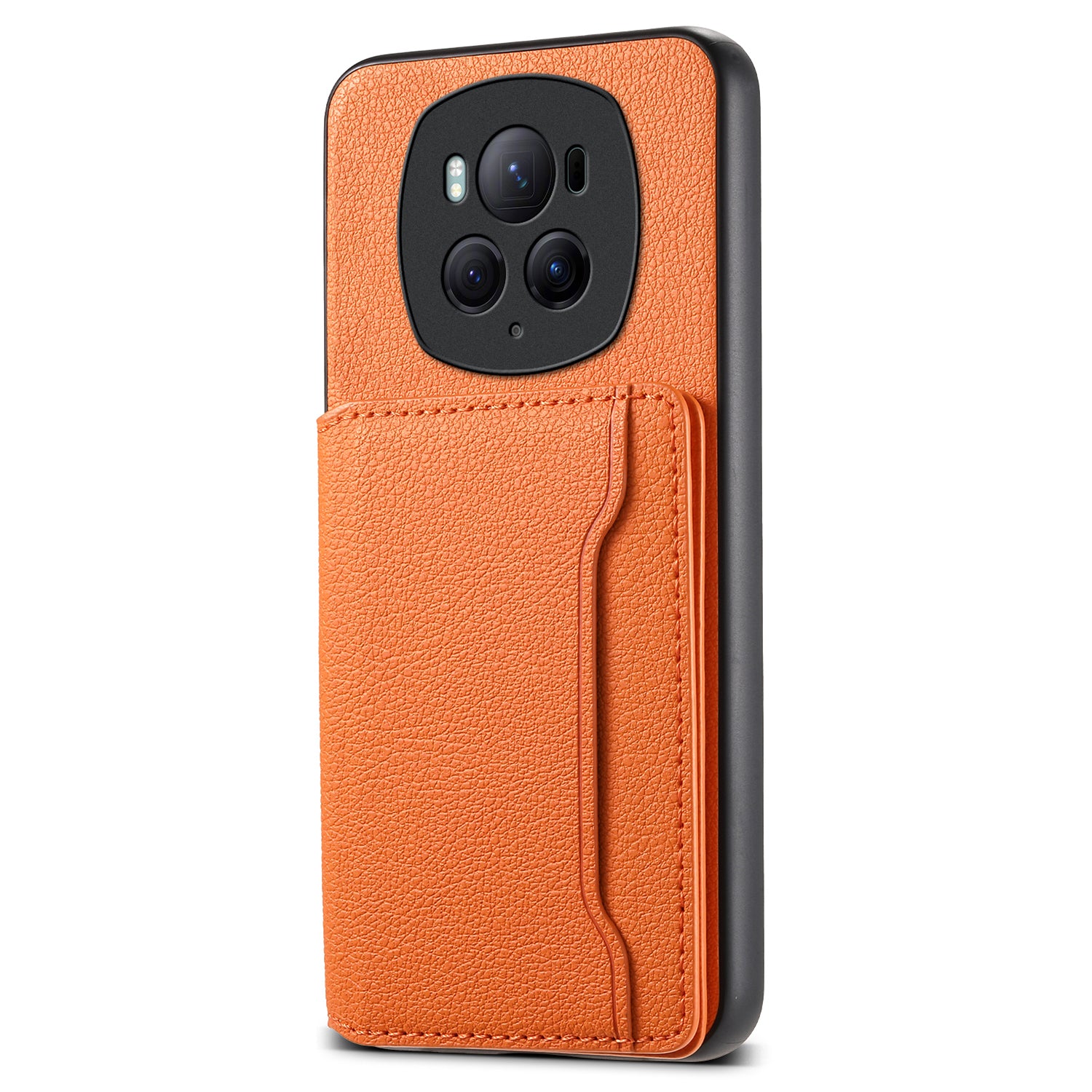 For Honor Magic6 Pro 5G Case Kickstand Drop-proof Leather Coated PC+TPU Back Phone Cover For Honor Magic6 Pro 5G Case Kickstand Drop-proof Leather Coated PC+TPU Back Phone Cover
